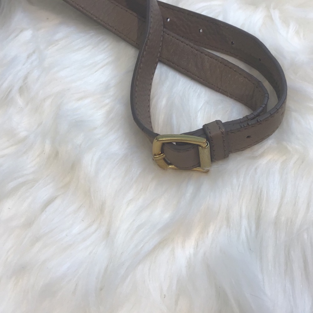 J CREW PEBBLED LEATHER MED SATCHEL TAUPE - Picture 9 of 11